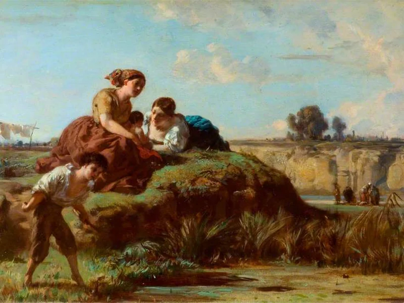 1815-Barthélemy Menn - Catturare rane - Victoria and Albert Museum
